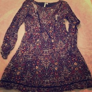 LAUREN CONRAD fall floral dress